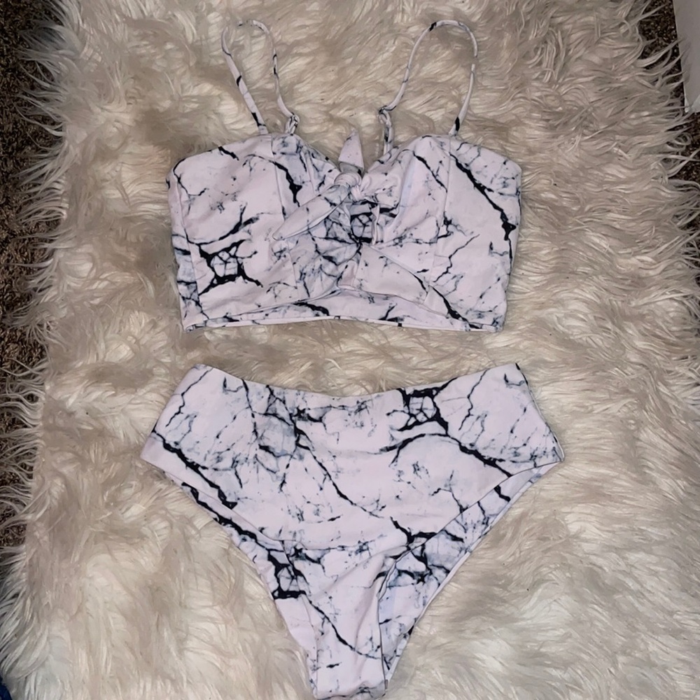 Marble swim suit